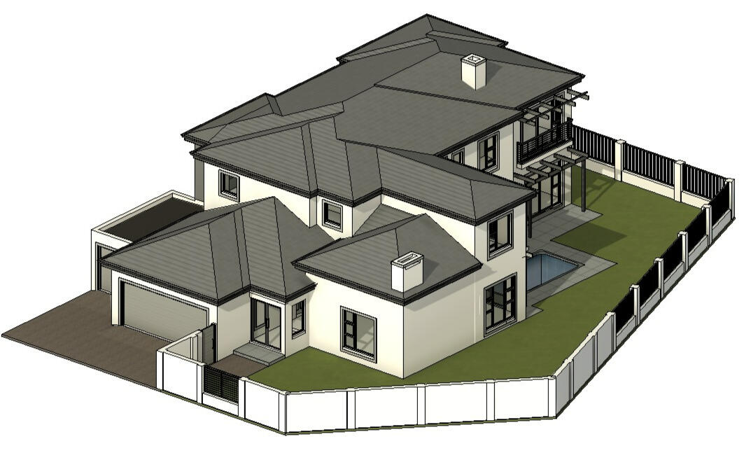 High-end residential building perspective view